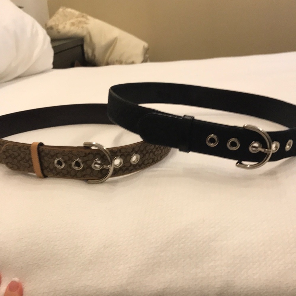 2for1 Coach Belts- Genuine Coach brown and black